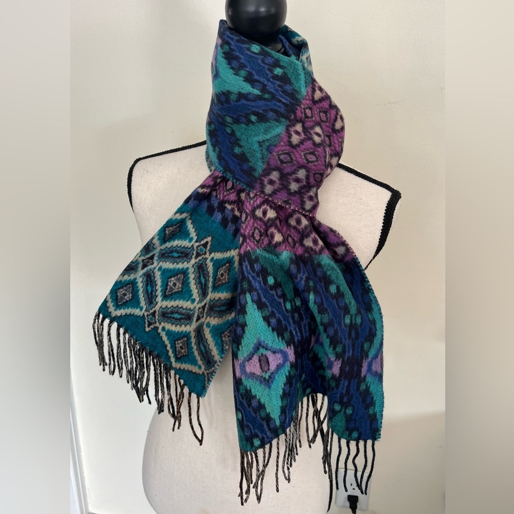 Cashmink Multicolor Patterned Scarf - Picture 2 of 6
